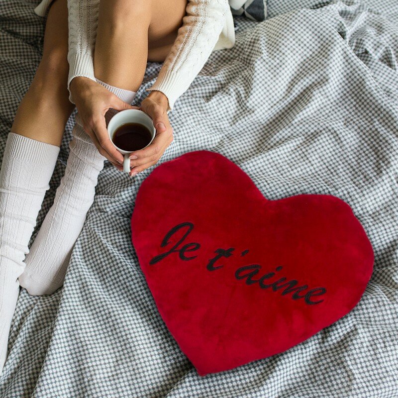 Maxi Coussin Coeur Rouge Je T'aime XXL 60 cm Maxi Coussin Coeur Rouge Je T'aime XXL 60 cm