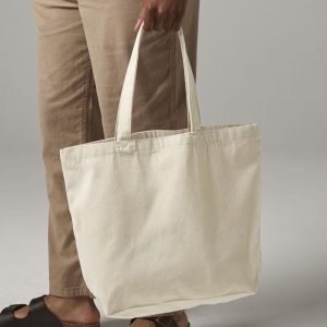 Maxi sac shopping en polycoton recyclé Westford Mill Revive Recycled Tote