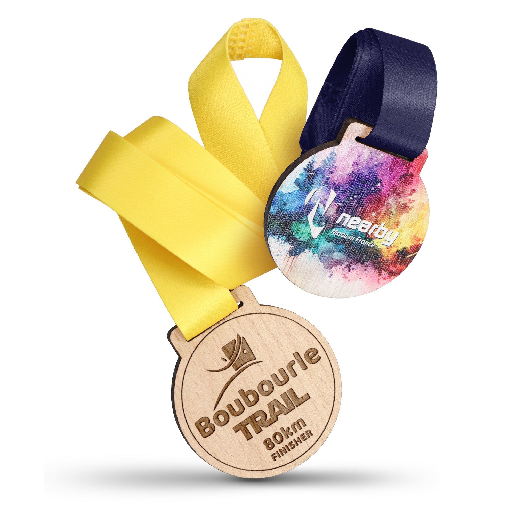 Médaille bois - 70mm - France Médaille bois - 70mm - France