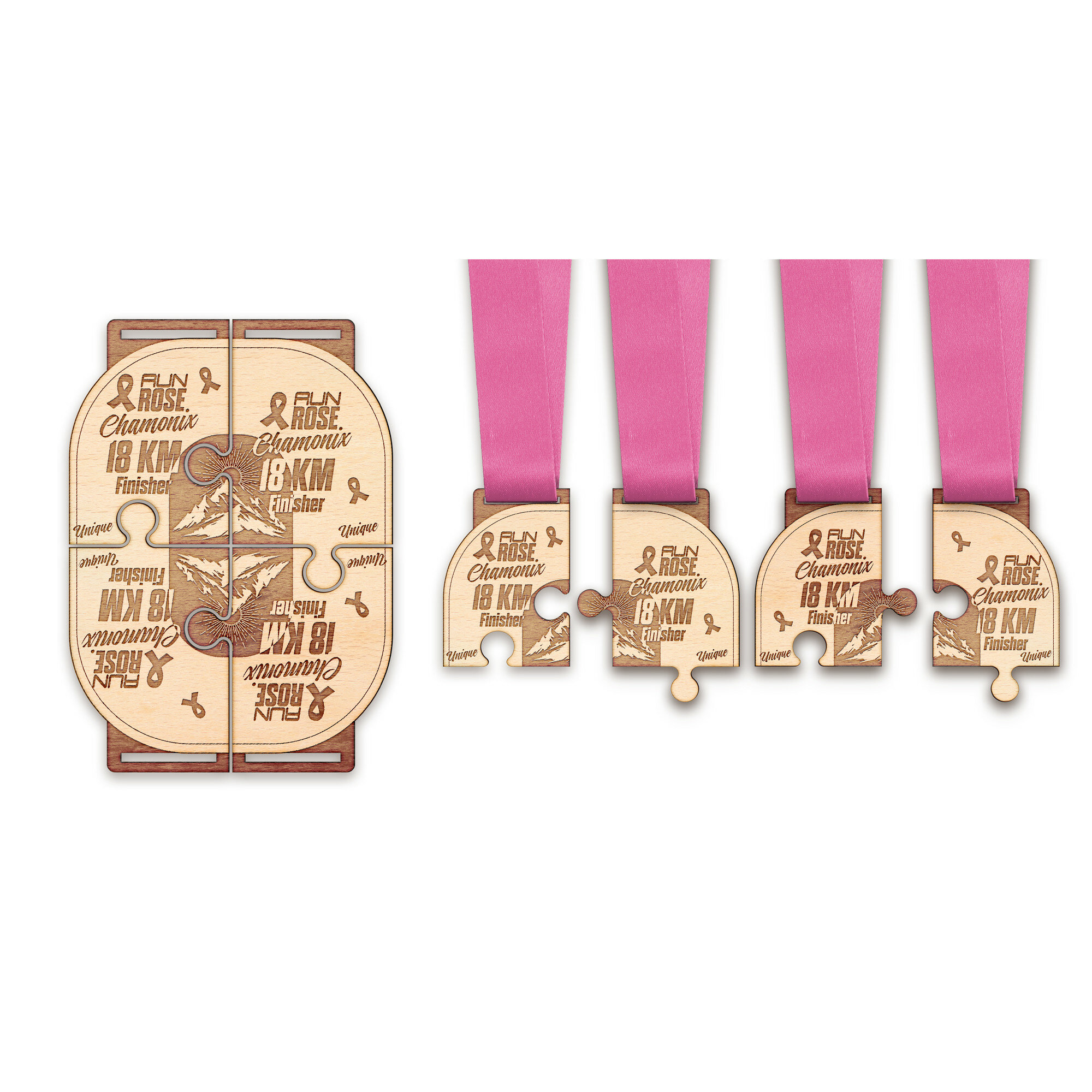 Médaille bois sur mesure Médaille bois sur mesure