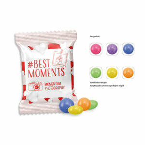 Mini-lentilles au chocolat en sachet promo, 10 g