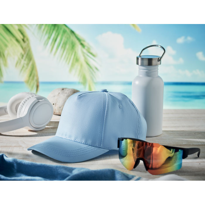 Casquette 5 panneaux 160 gr/m Buzz Casquette 5 panneaux 160 gr/m Buzz – vue 2