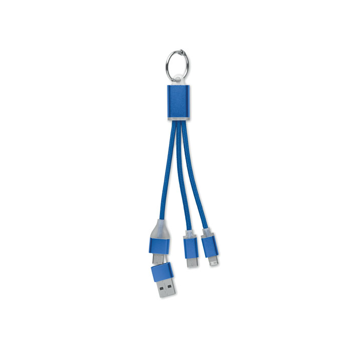 Câble de charge 4 en 1 type C Blue Câble de charge 4 en 1 type C Blue – vue 4