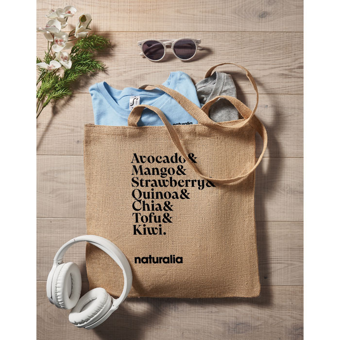 Sac shopping en jute Zolang Sac shopping en jute Zolang – vue 2