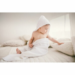 Cape de bain en coton Hugme – vue 2