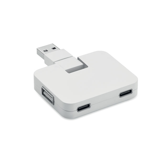 Hub USB 4 ports Square-C Hub USB 4 ports Square-C – vue 2