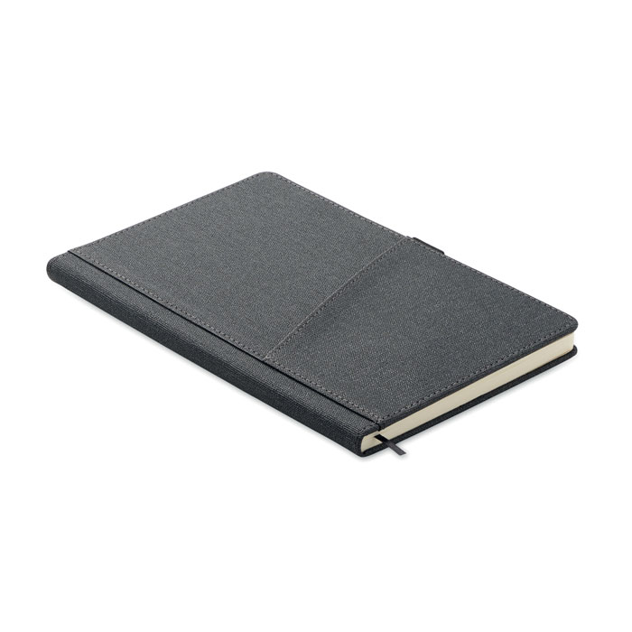 Carnet A5 en PU avec pochette Cinco Carnet A5 en PU avec pochette Cinco – vue 3