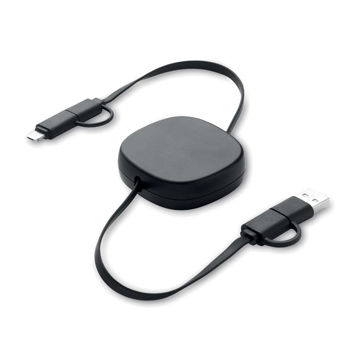 Câble de charge rétractable 60W Linea Câble de charge rétractable 60W Linea