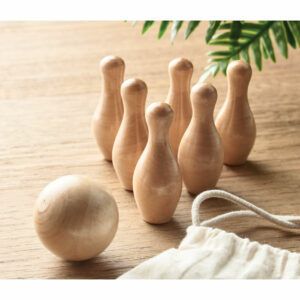 Mini jeu de quilles en pin Bolito – vue 2