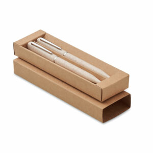 Set de stylo paille de blé/ABS Peat