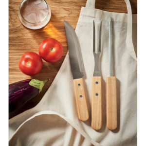 Ustensiles BBQ en acier inox. Tooldera – vue 2