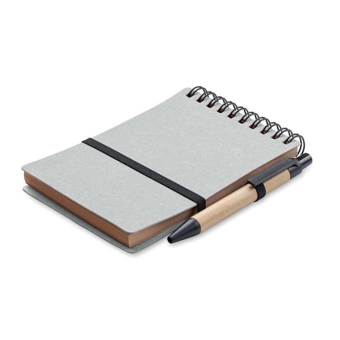 Cahier recyclé et stylo à bille Notie Cahier recyclé et stylo à bille Notie – vue 2