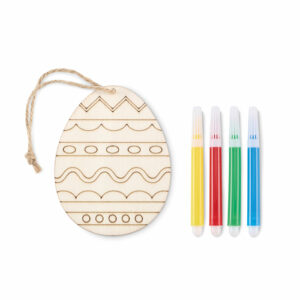 Set de peinture sur œuf en bois Dregg
