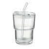 Gobelet verre et paille 400ml Sip