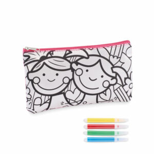 Trousse à crayons avec feutres Kiddo