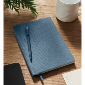 Cahier A5 en PU avec stylo Nota – vue 2