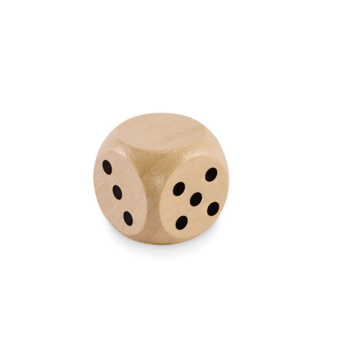 Dés en bois Schima 3cm dia Dadin Dés en bois Schima 3cm dia Dadin