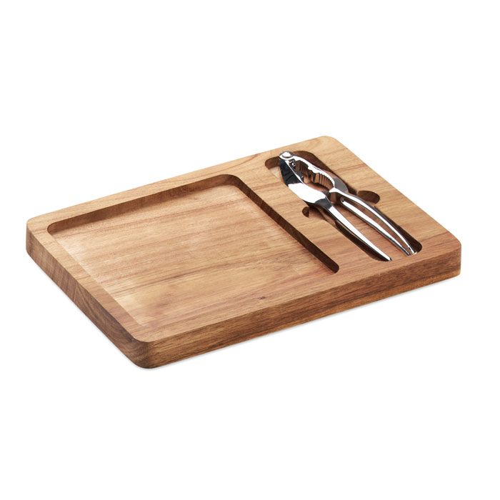 Set de casse-noix en acacia Nutplate Set de casse-noix en acacia Nutplate