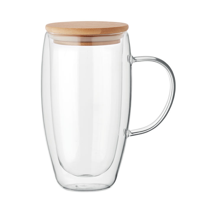 Mug en verre double paroi 450ml Terol Mug en verre double paroi 450ml Terol
