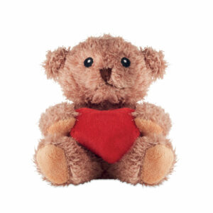 Petit ours peluche avec cœur Cuddle