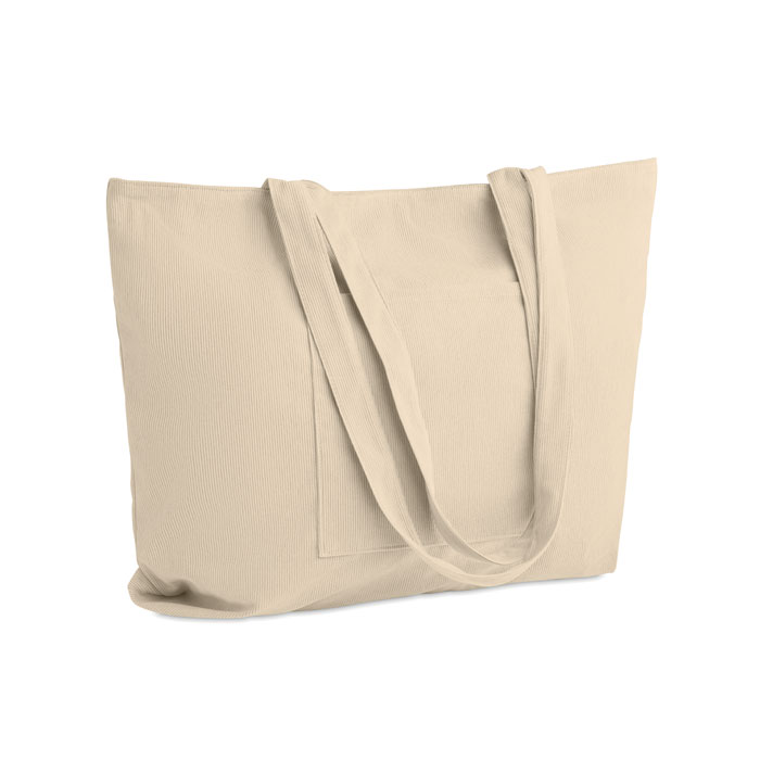Grand sac shopping en velours Cordy G Grand sac shopping en velours Cordy G – vue 3