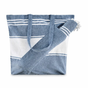Sac plage+serviette 50X14X38cm Hummum