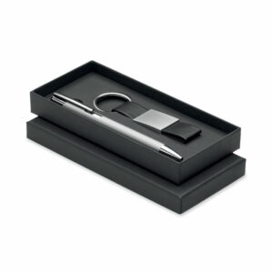 Set stylo à bille et porte-clés en Escri Set – vue 3