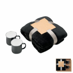 Ensemble couverture et 2 mugs Agradable