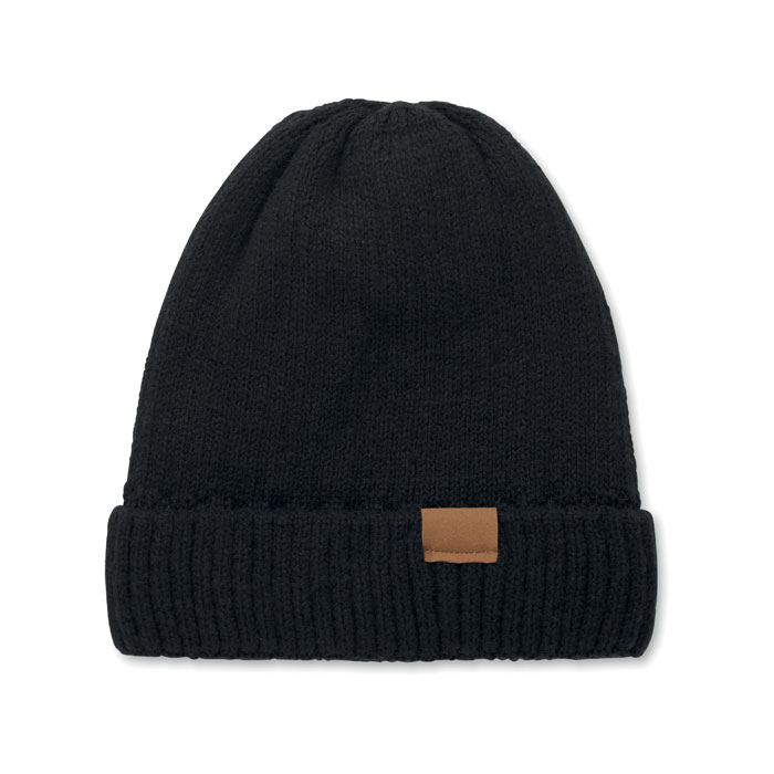 Bonnet tricoté avec revers Puntos Bonnet tricoté avec revers Puntos