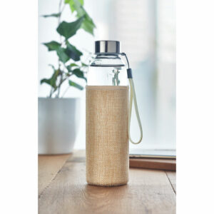 Bouteille & housse en jute Utah Touch – vue 2
