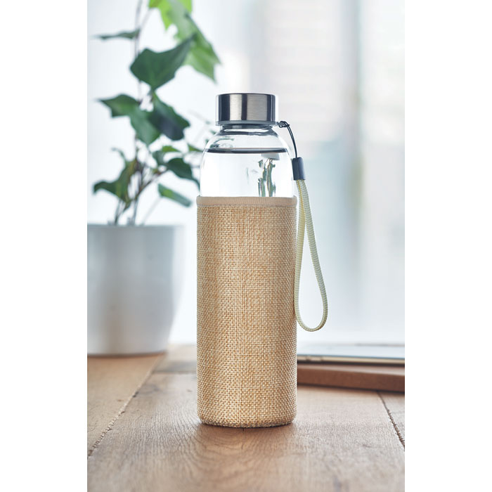 Bouteille & housse en jute Utah Touch Bouteille & housse en jute Utah Touch – vue 2