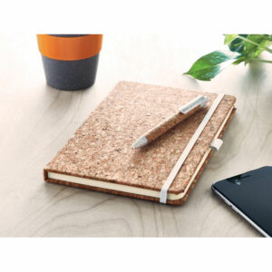 Carnet A5 & stylo en liège Suber Set – vue 2