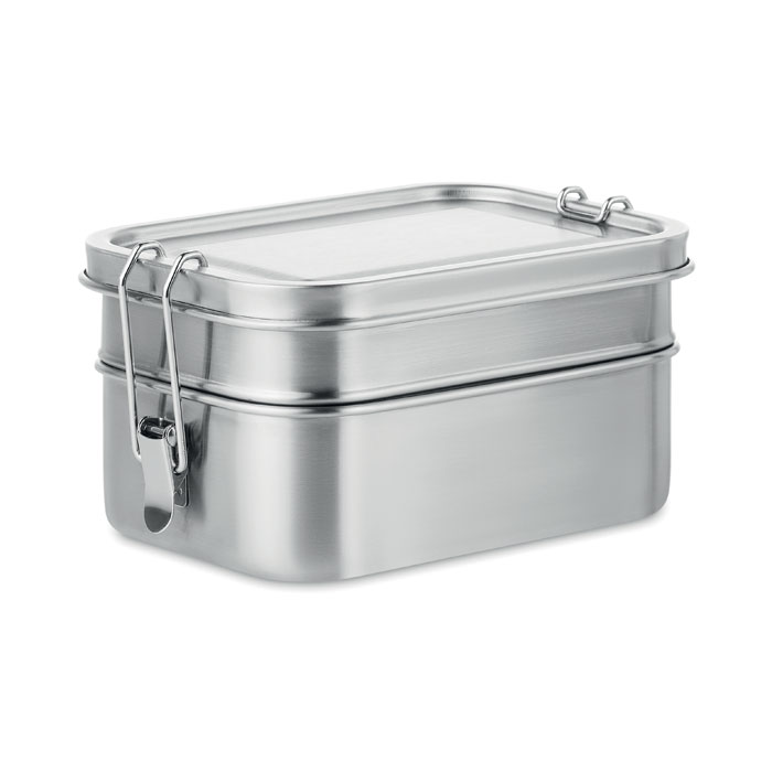 Boîte à lunch en acier inox. Double Chan Boîte à lunch en acier inox. Double Chan
