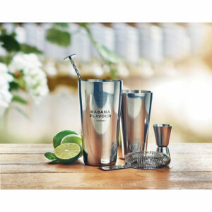 Set pour cocktail en inox Boston – vue 2