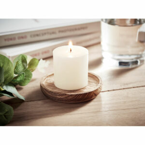 Bougeoir rond avec bougie Pentas – vue 2