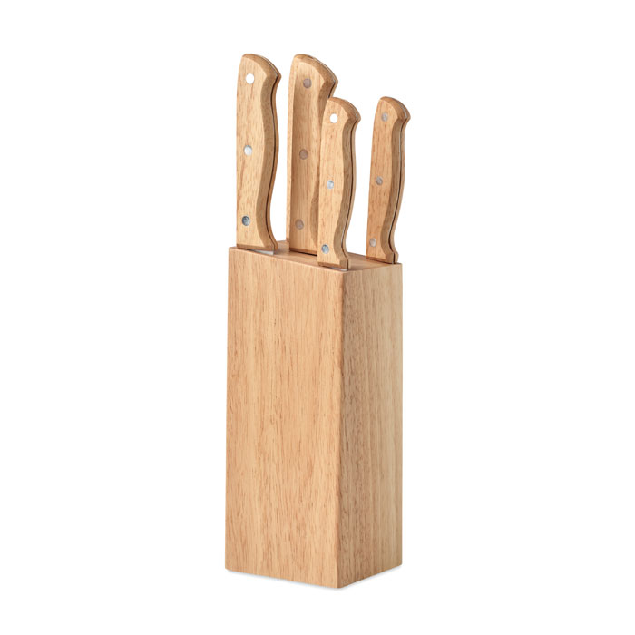 Set de 5 couteaux dans socle Gourmet Set de 5 couteaux dans socle Gourmet