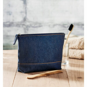 Trousse en denim recyclé Style Pouch – vue 2