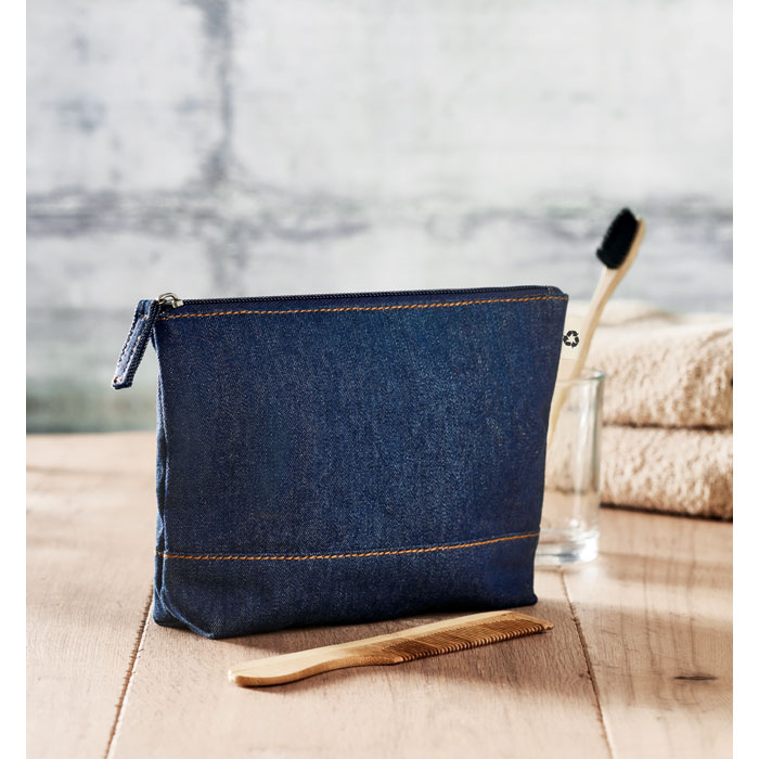 Trousse en denim recyclé Style Pouch Trousse en denim recyclé Style Pouch – vue 2