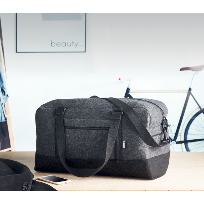 Sac de week-end en feutre RPET Indico Bag Sac de week-end en feutre RPET Indico Bag – vue 2