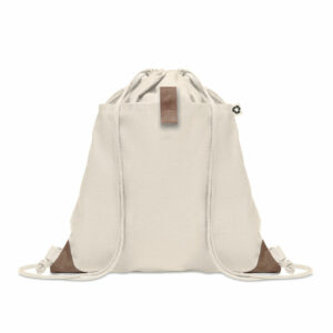Sac à cordon en coton recyclé Panda Bag – vue 3