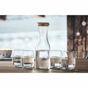 Carafe en verre recyclé 1L Picca – vue 2