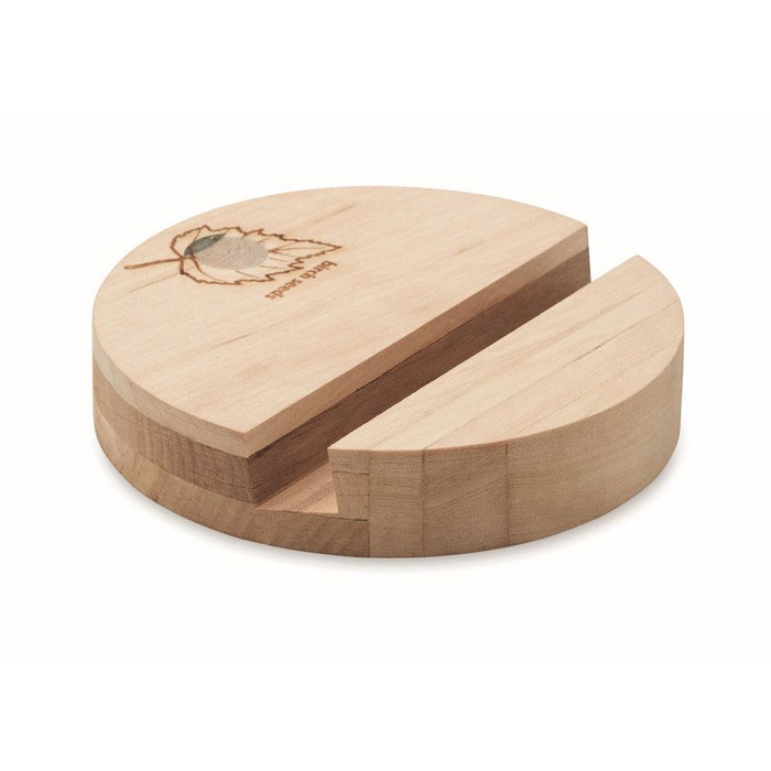 Support de téléphone en bouleau Grow Round Stand Support de téléphone en bouleau Grow Round Stand