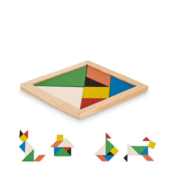 Puzzle en bois Tangram Puzzle en bois Tangram