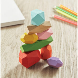 8 Pieces en bois empilables Dolmen – vue 2