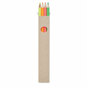 4 crayons surligneurs dans une Bowy