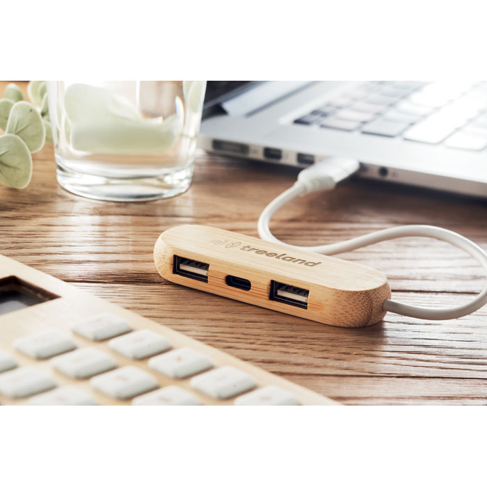 Hub USB 3 ports câble 2 en 1 Vina C Hub USB 3 ports câble 2 en 1 Vina C – vue 2