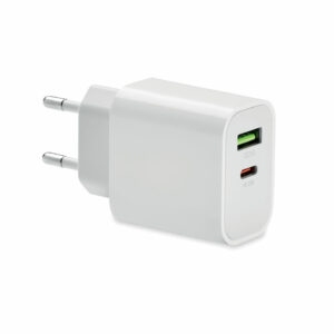Chargeur 18W 2 ports, prise UE Port