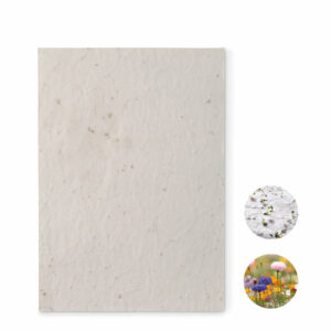 Papier A5 graines de fleurs Aside