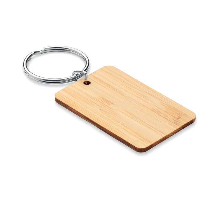 Porte-clés rectangulaire bambou Angleboo Porte-clés rectangulaire bambou Angleboo