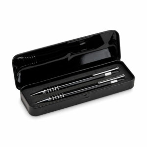 Set stylo bille étui métal Alucolor – vue 2